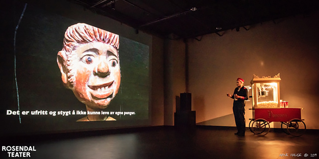 Filmperformance. Bastard, Rosendal teater, Trondheim. Foto: Arne Hauge.